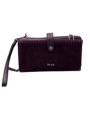 The Sak Iris Large Purple Leather Crossbody Bag